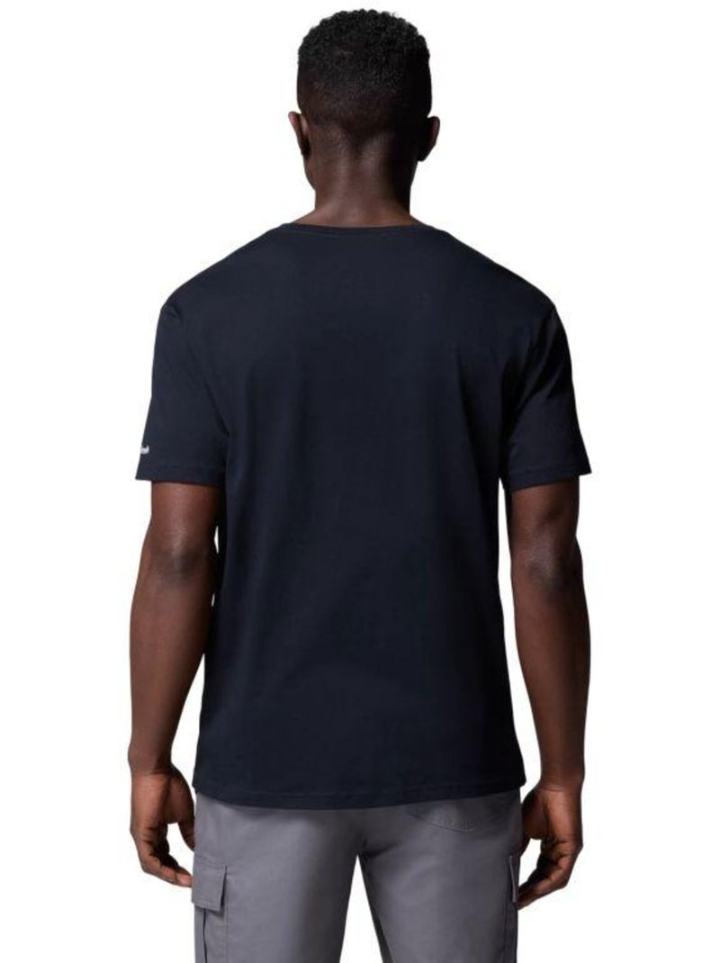Columbia - Camiseta Path Lake II Diseño Gráfico para Hombre Negro - Kiabi