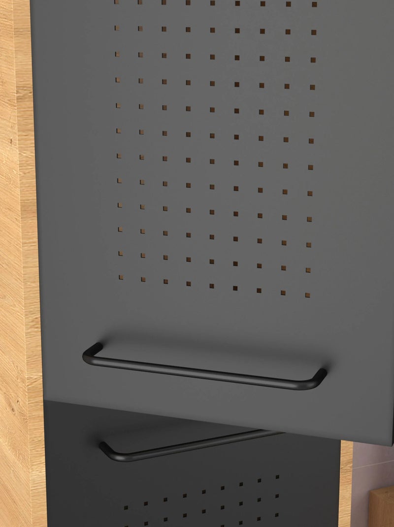Columna de baño estilo Indo Negro - Kiabi