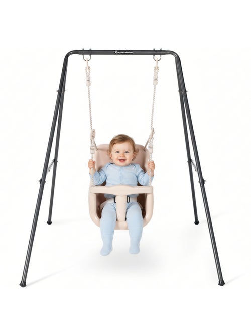 Columpio bebé HyperMotion con cinturón de seguridad, acero estable, 6+ meses, interior/exterior - Kiabi