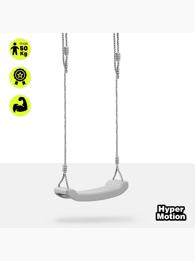 Columpio de jardín clásico para niños hypermotion – seguro, resistente y ajustable Gris - Kiabi
