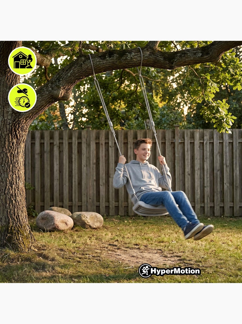 Columpio de jardín clásico para niños hypermotion – seguro, resistente y ajustable Gris - Kiabi