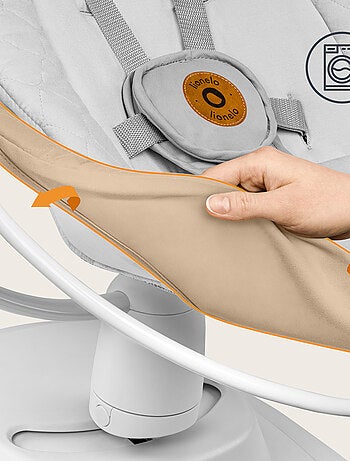 Columpio eléctrico LIONELO Bella 360° - Ligero - 12 melodías - 6 modos - Control remoto