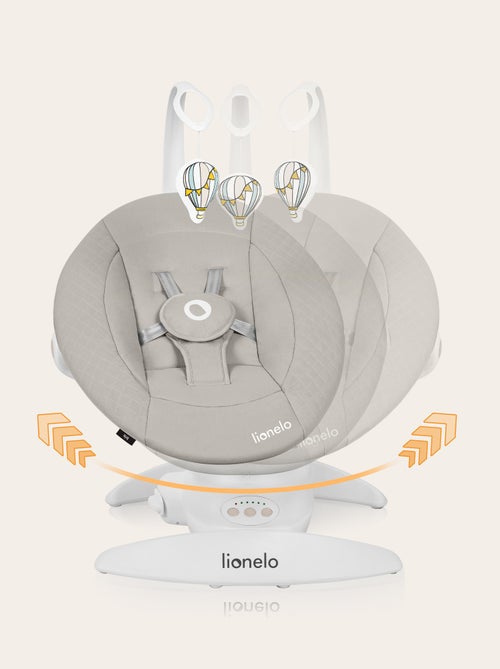 Columpio eléctrico LIONELO Iris 360° - Hamaca - Ligera - 12 melodías - 3 modos - 5 velocidades - Kiabi