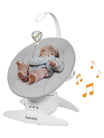 Columpio eléctrico LIONELO Iris 360° - Hamaca - Ligera - 12 melodías - 3 modos - 5 velocidades