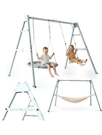 Columpio hypermotion 4 en 1 con hamaca, columpio y nido infantil