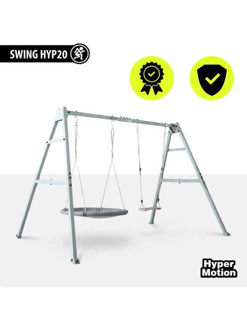 Columpio HyperMotion 4 en 1 con hamaca, columpio y nido infantil - Kiabi Columpio HyperMotion 4 en 1 con hamaca, columpio y nido infantil - Kiabi