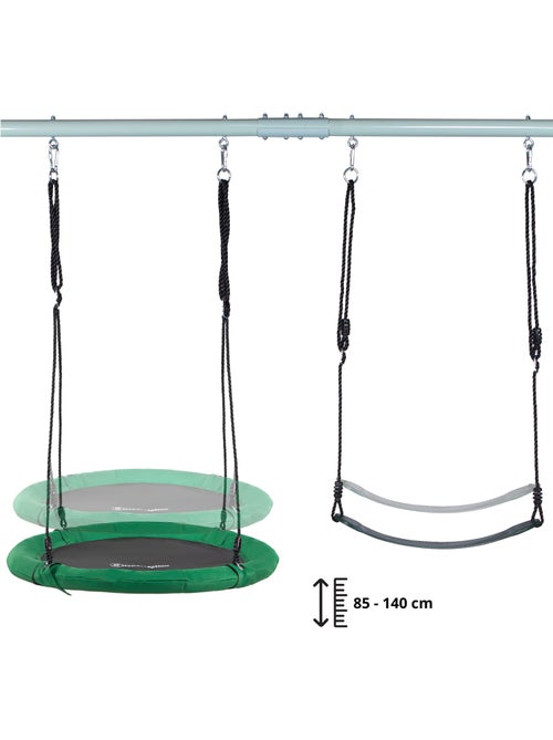 Columpio nido con soporte y cuerda máx 200kg Mamabrum - Kiabi