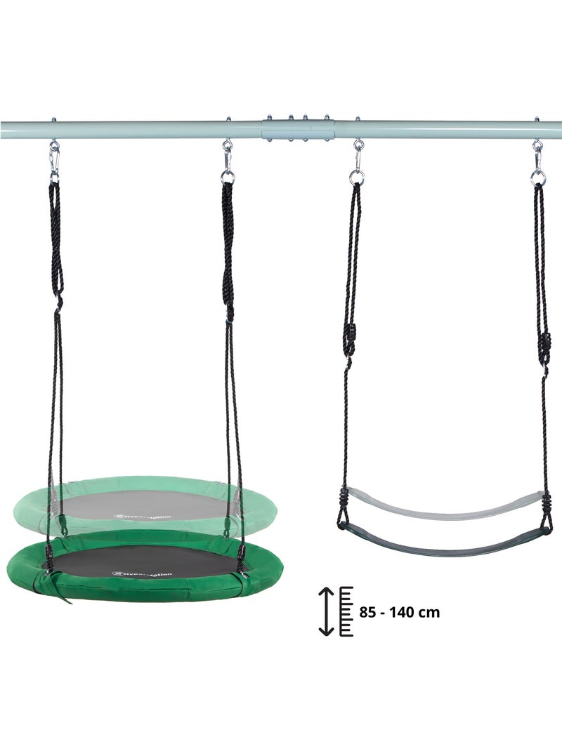 Columpio nido con soporte y cuerda máx 200kg Mamabrum Verde - Kiabi