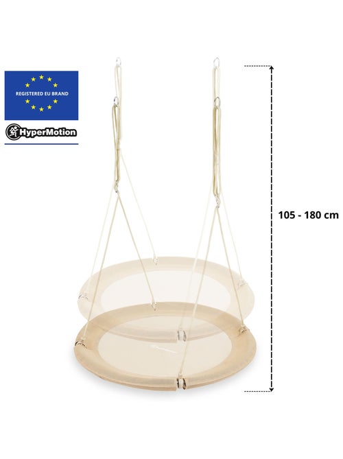 Columpio nido de cigüeña 100 cm boho infantil exterior jardín resistente hasta 150kg - Kiabi