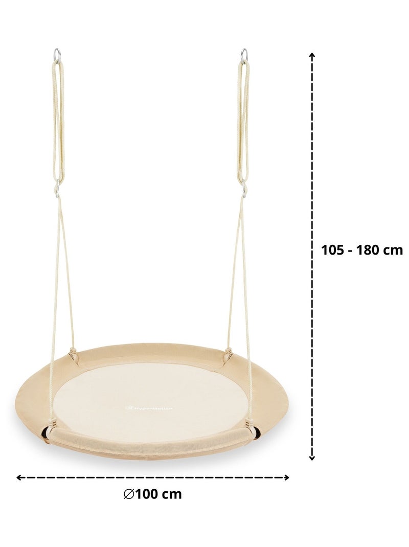 Columpio nido de cigüeña 100 cm boho infantil exterior jardín resistente hasta 150kg N/D - Kiabi