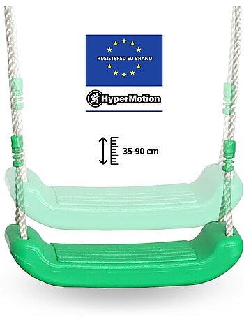 Columpio xxl hypermotion de acero con trapecio y pared de escalada