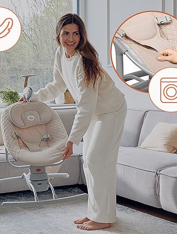 Columpio y hamaca eléctrica para bebé LIONELO Rio - Control remoto - 3 velocidades