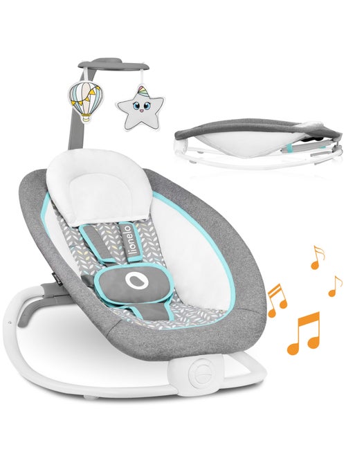 Columpio/Hamaca LIONELO Pascal - 12 melodías - Vibraciones - Plegado compacto - Kiabi Columpio/Hamaca LIONELO Pascal - 12 melodías - Vibraciones - Plegado compacto - Kiabi