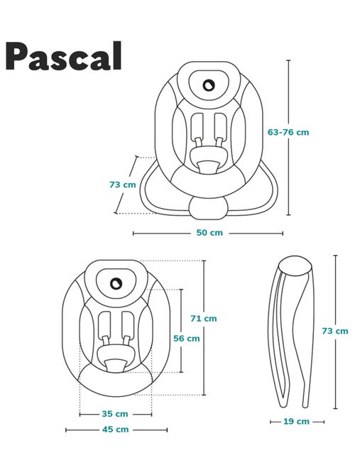 Columpio/Hamaca LIONELO Pascal - 12 melodías - Vibraciones - Plegado compacto - Kiabi Columpio/Hamaca LIONELO Pascal - 12 melodías - Vibraciones - Plegado compacto - Kiabi