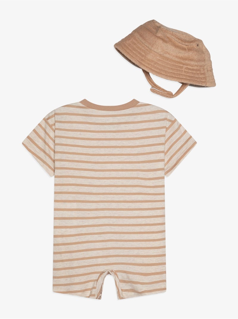 Combishort para ponerse - Nike Marrón/Beige/Negro - Kiabi