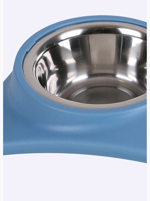 Comedero doble de acero inoxidable para perros - AFIBEL - Kiabi