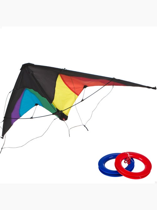 Cometa acrobática pop-up magic 125x72 cm - color arcoíris - Kiabi