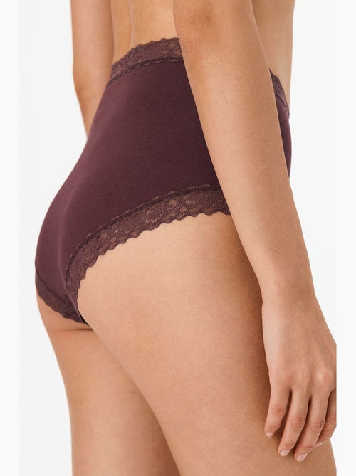 Comfy algodón braguita de cintura alta penti - Kiabi Comfy algodón braguita de cintura alta penti - Kiabi