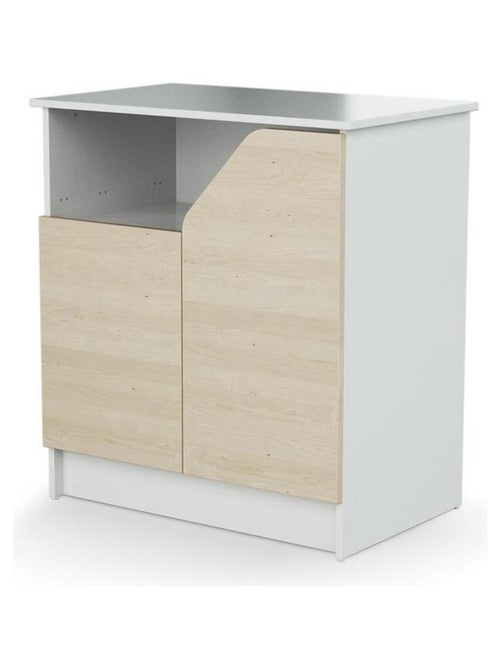 Cómoda cambiador bebé 2 puertas carnaval madera - Kiabi Cómoda cambiador bebé 2 puertas carnaval madera - Kiabi