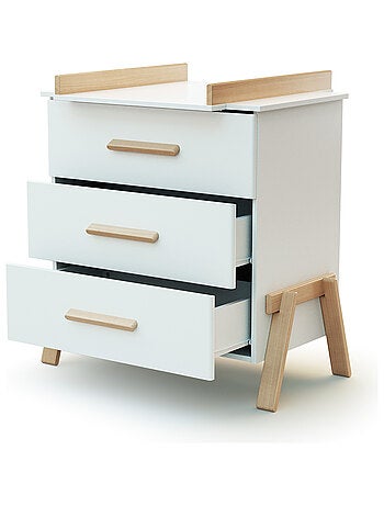 Cómoda cambiador bebé 3 cajones Canaille madera