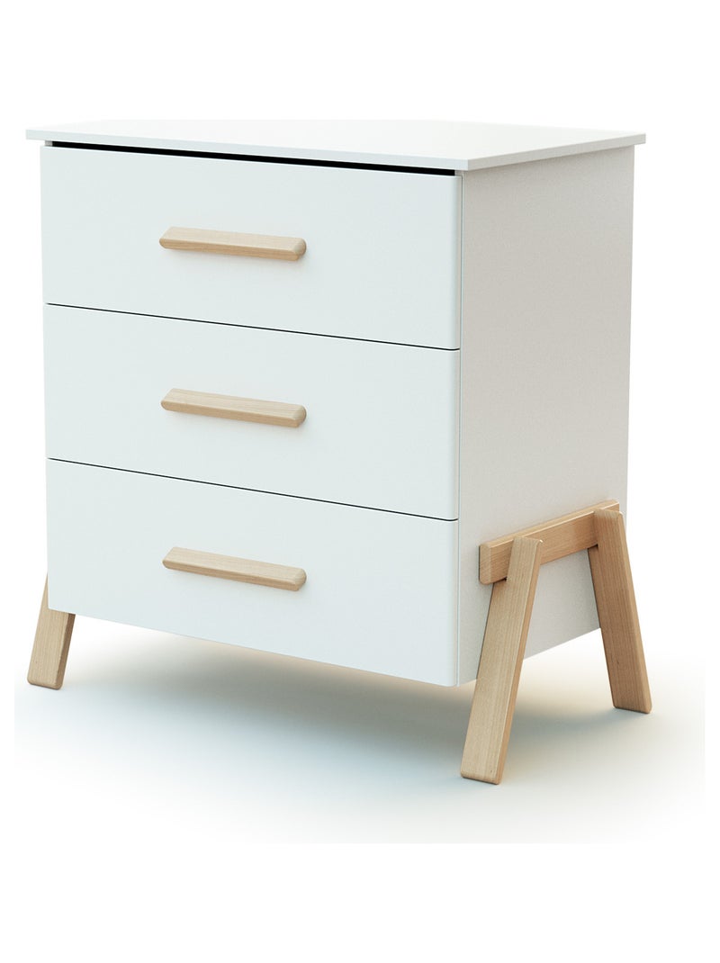 Cómoda cambiador bebé 3 cajones canaille madera Beige/Blanco - Kiabi