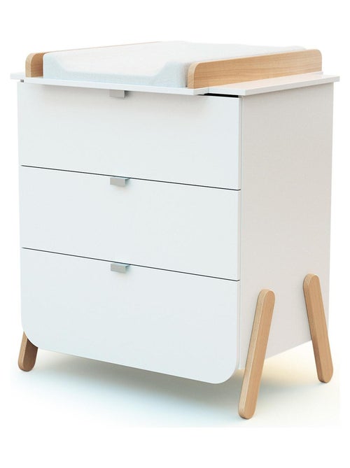 Cómoda cambiador bebé 3 cajones pirate madera - Kiabi Cómoda cambiador bebé 3 cajones pirate madera - Kiabi