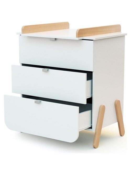 Cómoda cambiador bebé 3 cajones pirate madera - Kiabi Cómoda cambiador bebé 3 cajones pirate madera - Kiabi