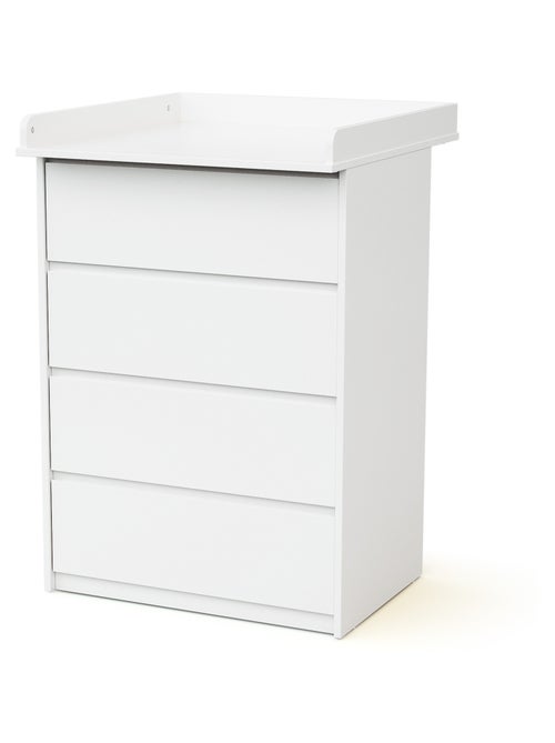 Cómoda cambiador bebé de 4 cajones 70 cm uno - Kiabi Cómoda cambiador bebé de 4 cajones 70 cm uno - Kiabi