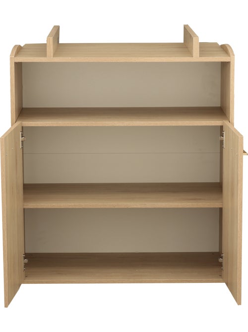 Cómoda cambiador con dos puertas y un hueco decorativo en madera de - SAUTHON - Kiabi