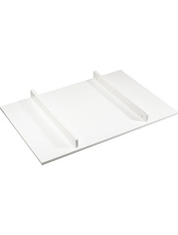 Cómoda cambiador de 3 cajones con frontón y patas de madera lacada - apertura por - SAUTHON
