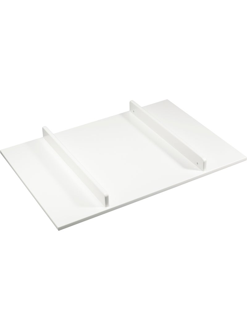 Cómoda cambiador de 3 cajones con frontón y patas de madera lacada - apertura por - SAUTHON Blanco - Kiabi