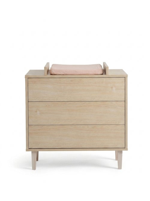 Cómoda cambiador de 3 cajones con patas - acabado en madera de haya - SAUTHON - Kiabi