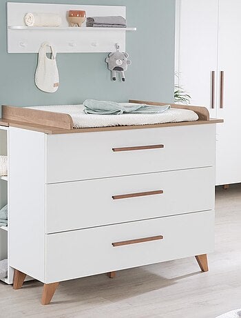 Cómoda cambiador evolutiva 3 cajones en madera - ROBA 'Ole'