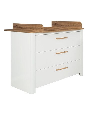 Cómoda cambiador evolutiva 3 cajones en madera efecto roble - ROBA 'Ava'