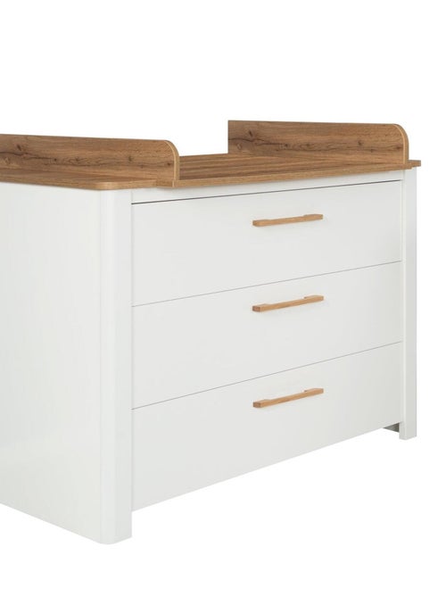 Cómoda cambiador evolutiva 3 cajones en madera efecto roble - ROBA 'Ava' - Kiabi