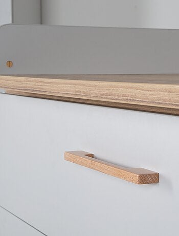 Cómoda cambiador evolutiva 3 cajones en madera efecto roble - ROBA 'Caro'