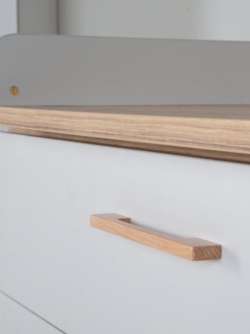 Cómoda cambiador evolutiva 3 cajones en madera efecto roble - ROBA 'Caro' - Kiabi