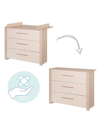 Cómoda cambiador evolutiva 3 cajones 'Roba Momo'