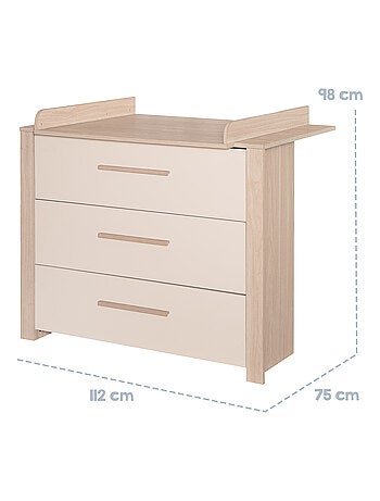 Cómoda cambiador evolutiva 3 cajones 'Roba Momo'