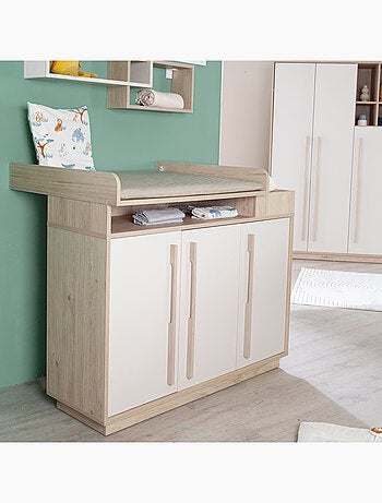 Cómoda cambiador minimalista con almacenamiento Elva Roba