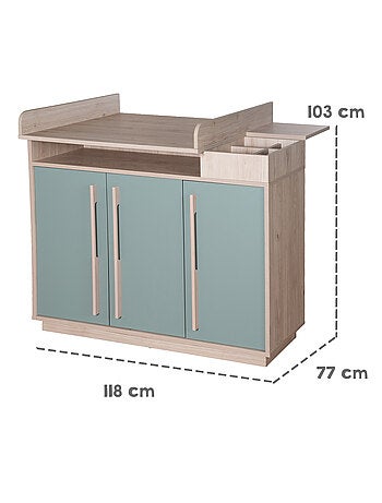 Cómoda cambiador minimalista con almacenamiento Selva Roba