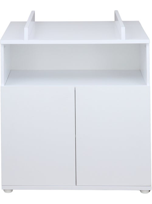 Cómoda cambiador para bebé con 2 puertas, color blanco - BABYPRICE - Kiabi