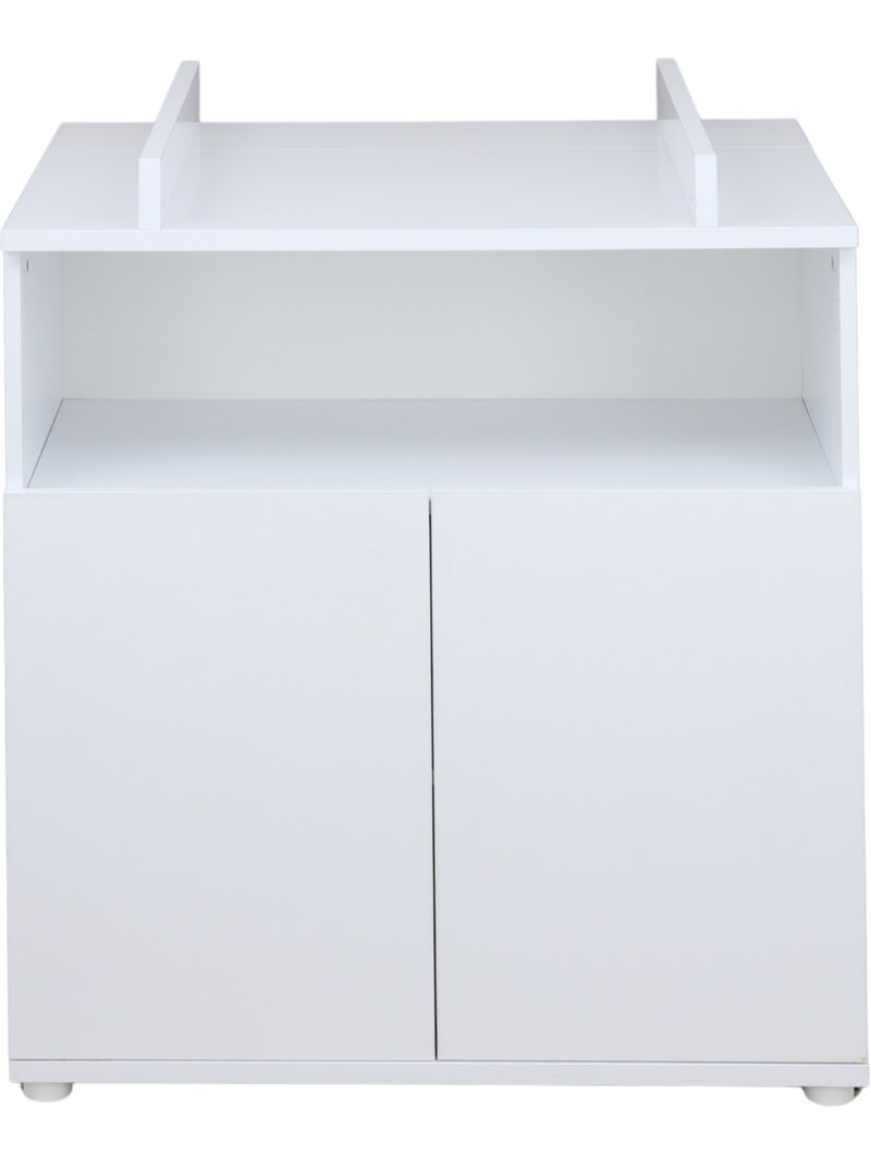 Cómoda cambiador para bebé con 2 puertas, color blanco - BABYPRICE Blanco - Kiabi