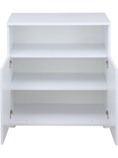 Cómoda cambiador para bebé con 2 puertas, color blanco - BABYPRICE - Kiabi