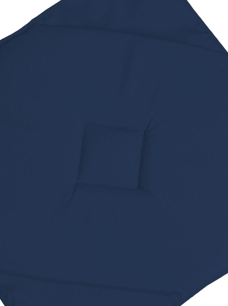 Cómoda funda cuadrada para silla, lisa Azul petróleo - Kiabi