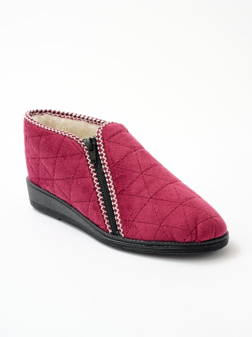 Cómodas zapatillas altas con cremallera - Afibel - Kiabi Cómodas zapatillas altas con cremallera - Afibel - Kiabi