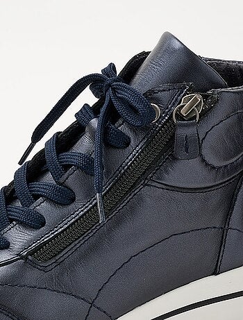 Cómodas zapatillas altas de piel - Afibel