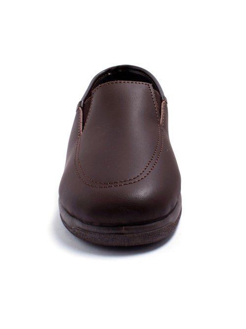 Cómodos mocasines de piel con elástico - Afibel - Kiabi