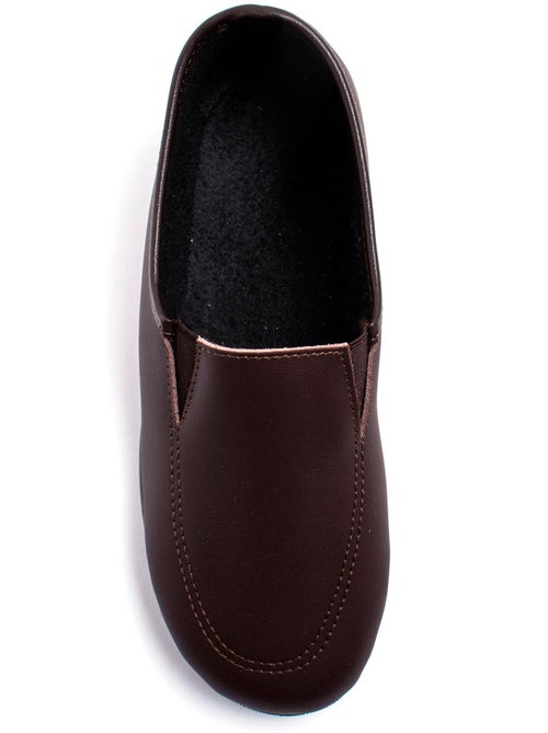 Cómodos mocasines de piel con elástico - Afibel - Kiabi
