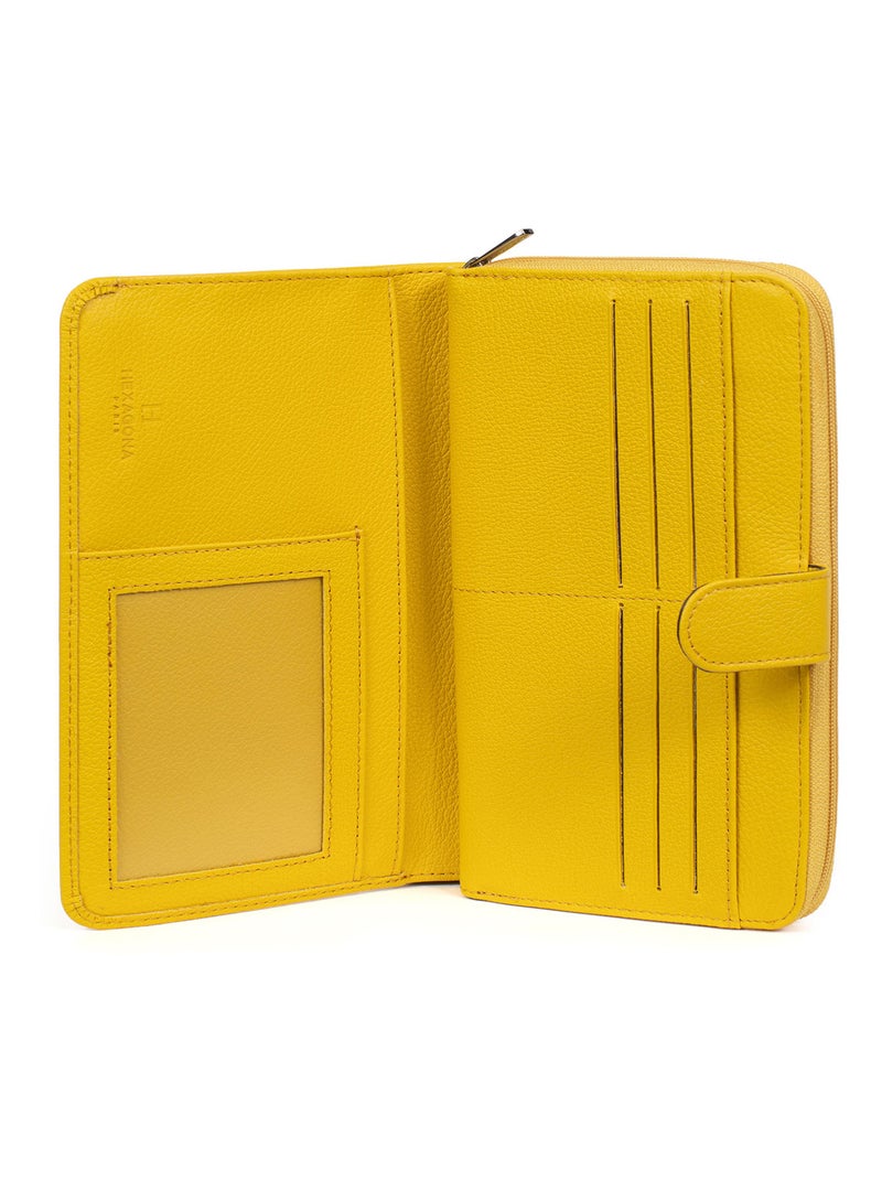 Compañero de viaje - 1 volet - cuero confort hexagona Amarillo - Kiabi